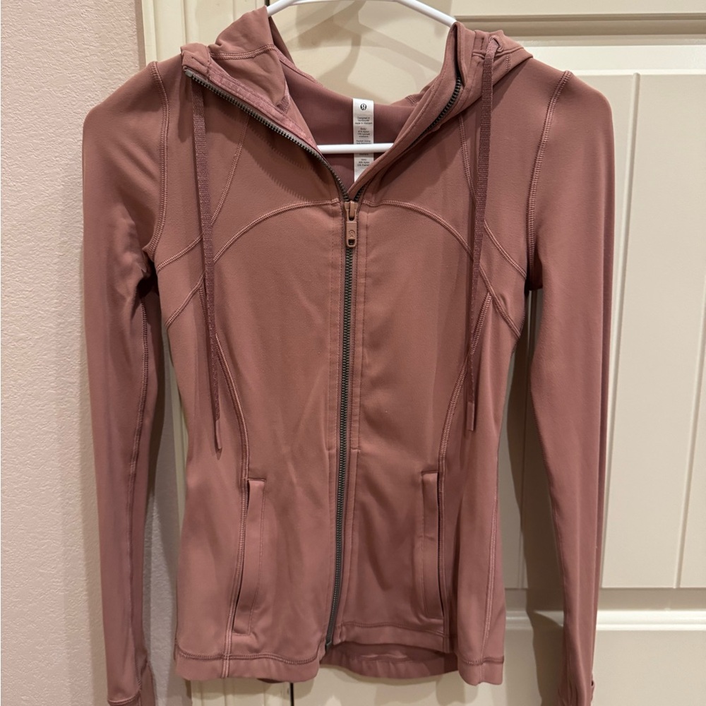 Lululemon Define Hooded Jacket in Nulu in spiced chai